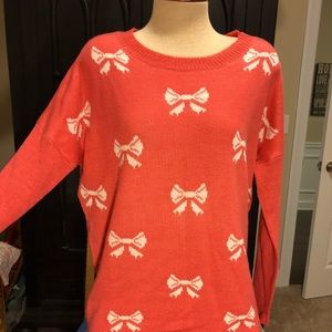 Pink bow Sweater